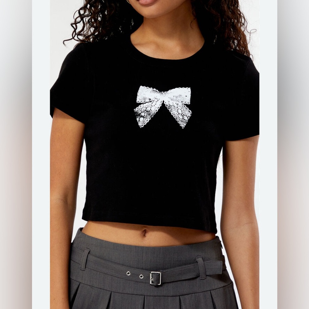 PS / LA Lace Bow Baby T-Shirt